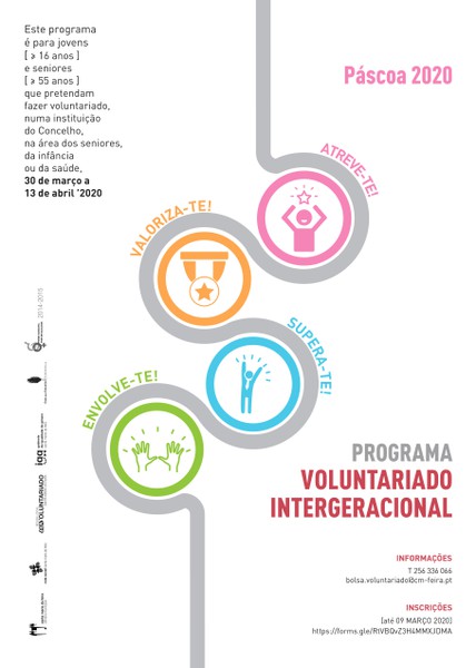 Programa de Voluntariado Intergeracional - Páscoa 2020