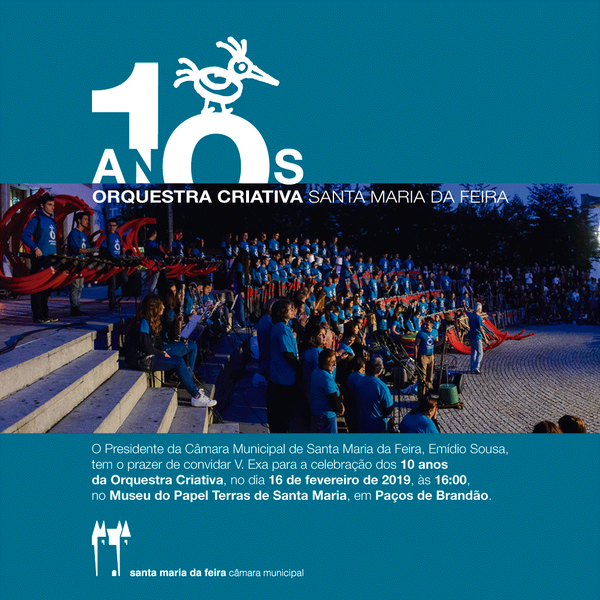 Celebração do 10.º Aniversário da Orquestra Criativa de Santa Maria da Feira