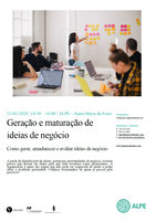 Geração e Maturação de Ideias de Negócio