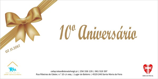 10.º aniversário CAFAP