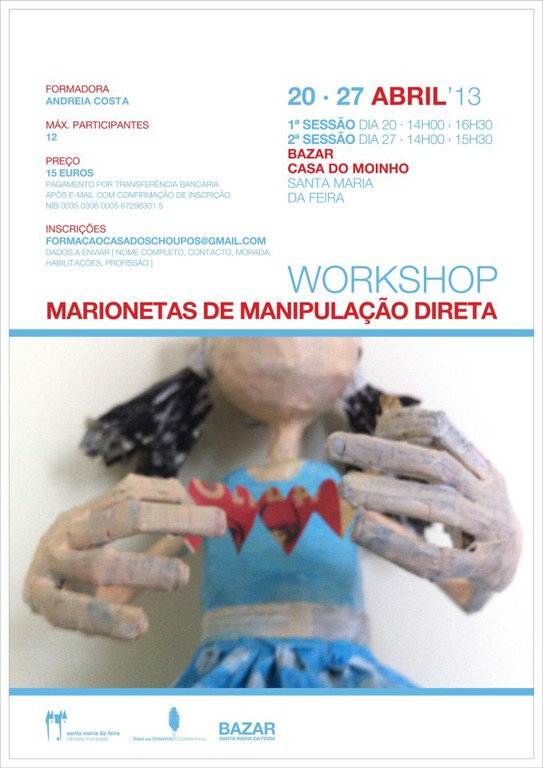 Workshop Marionetas de Manipulação Direta