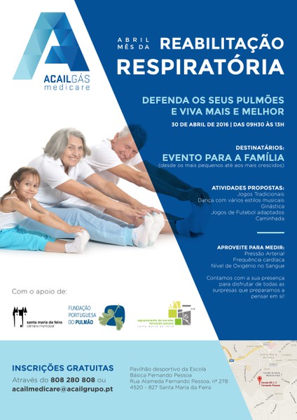 Abril - Mês da Reabilitação Respiratória