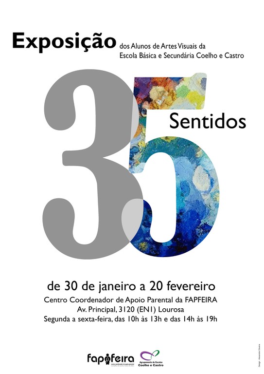 Cartaz Exposição 35 SENTIDOS
