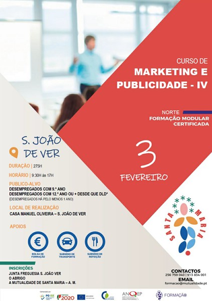 Curso de Formação Modular Certificada - Marketing e Publicidade - IV