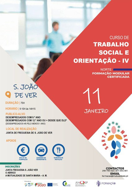 Curso de Formação Modular Certificada | Trabalho Social e Orientação