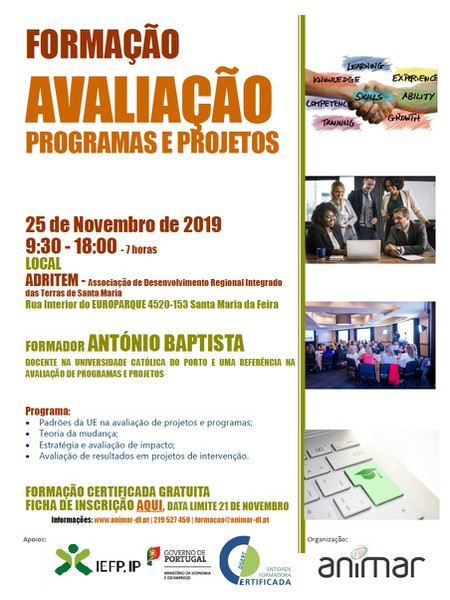 Formação Certificada em Avaliação de Programas e Projetos