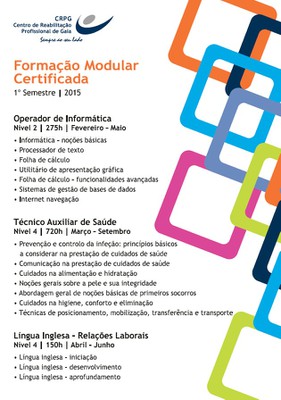 Formação Modular Certificada - Centro Reabilitação Profissional de Gaia