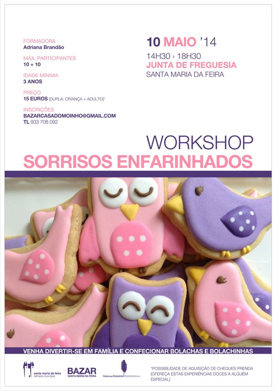 Cartaz Workshop Sorrisos Enfarinhados