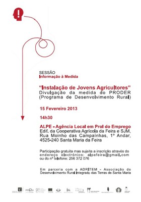 Cartaz Instalação Novos Agricultores