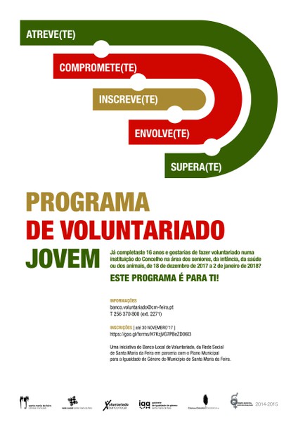 Programa de Voluntariado Jovem - Férias de Natal 2017