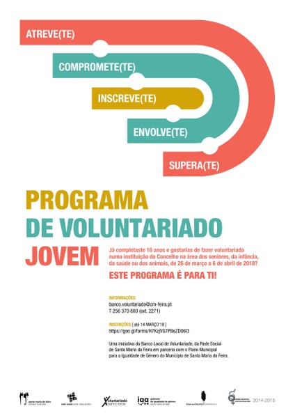 Programa de Voluntariado Jovem - Férias da Páscoa 2018