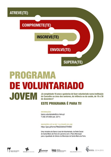 Programa de Voluntariado Jovem - Férias de Natal 2016