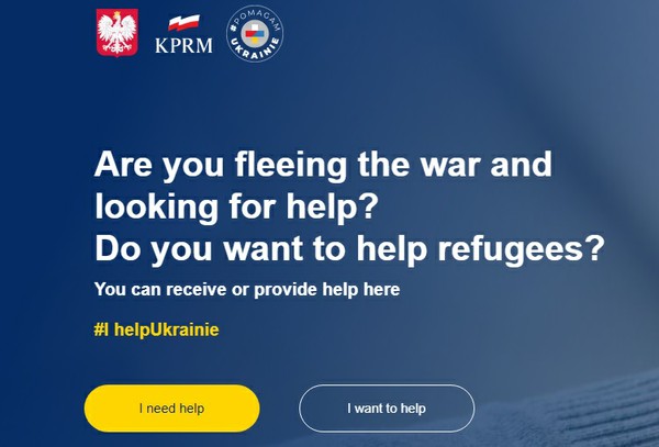 Página Internet Apoio Ucrânia