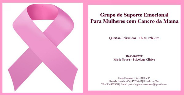 Grupo de Suporte Emocional para Mulheres com Cancro da Mama