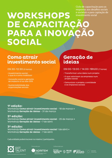 Ciclo de Workshops de Capacitação para a Inovação Social