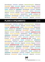 Capa Plano e Orçamento Câmara 2018